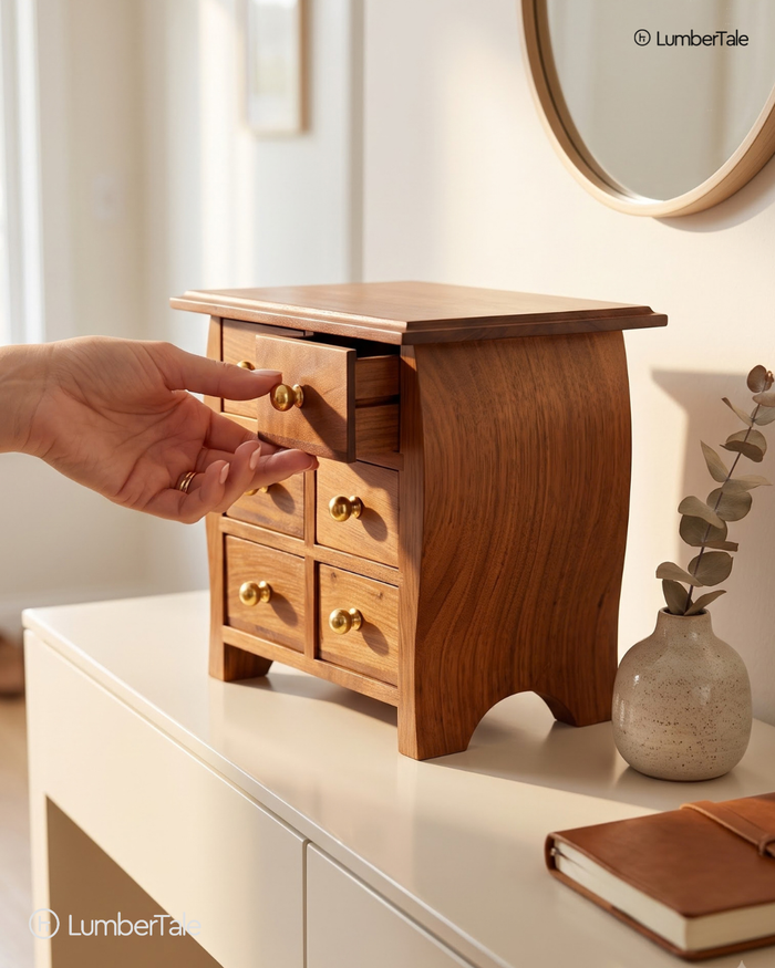 Little Wooden Jewellery Drawer