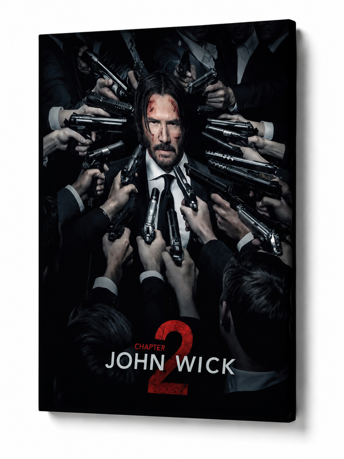 John Wick: Chapter 2 - Action Movie - Stretched Canvas