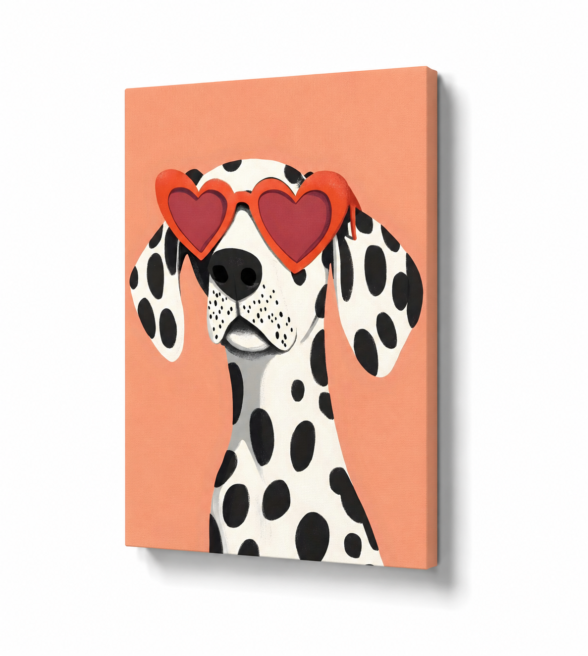 Pawsitively in Love - Stretched Canvas