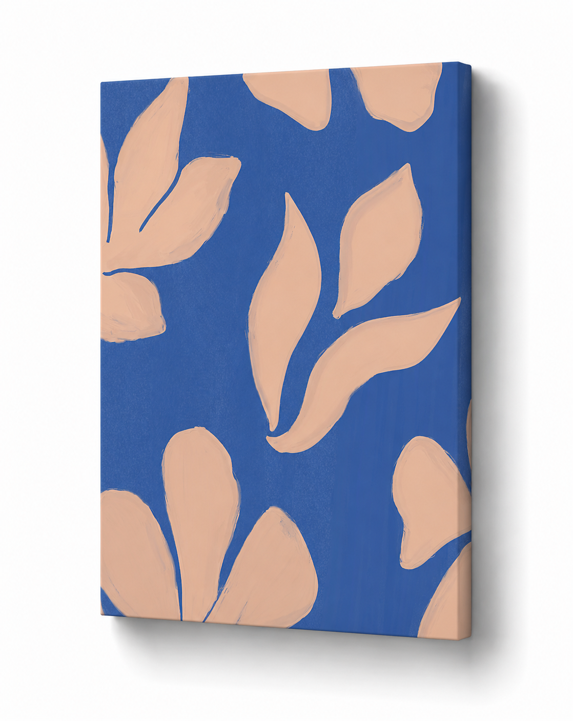 Azure Petal Flow - Stretched Canvas