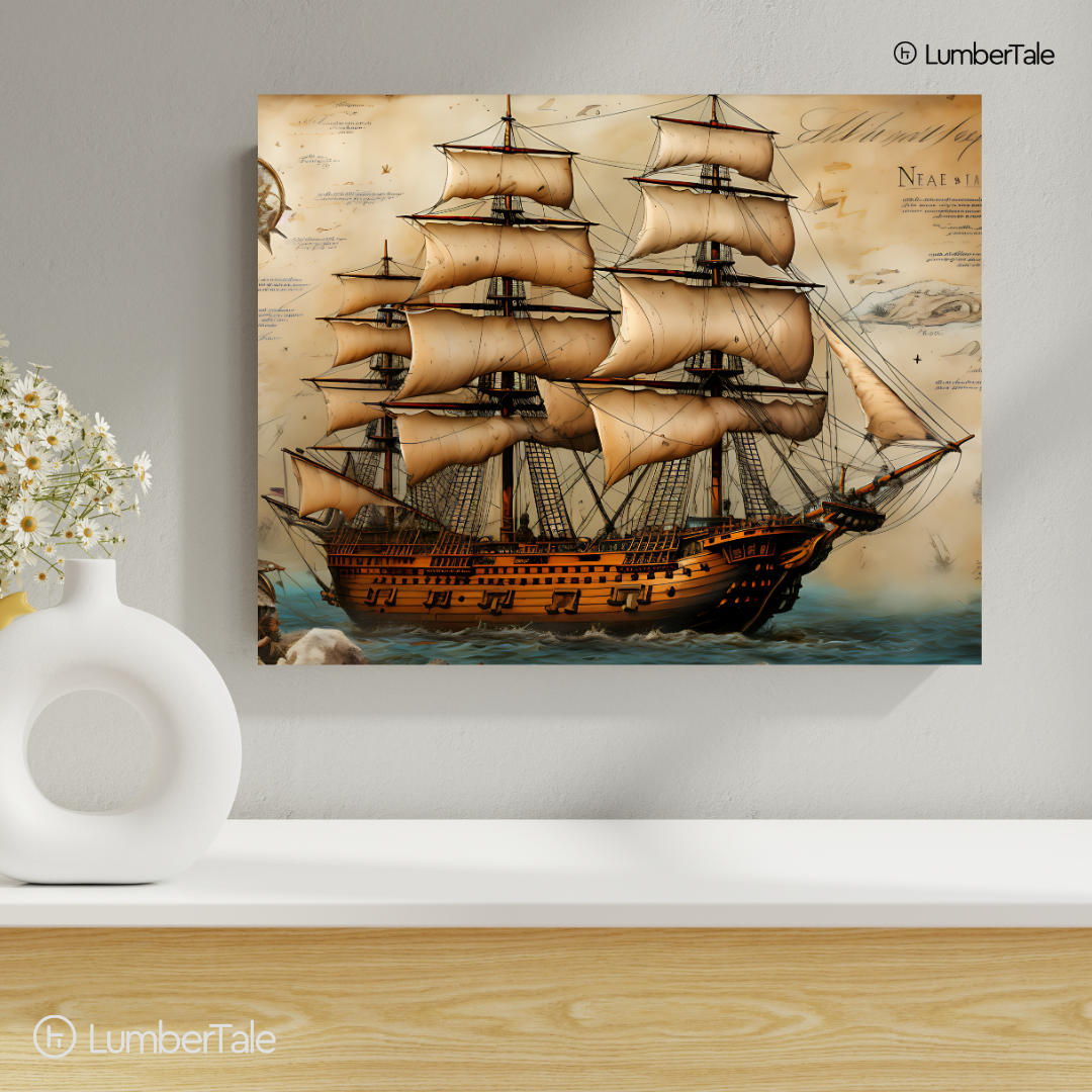 Sail Goals – Tall Ship Takeover on Stretched Canvas