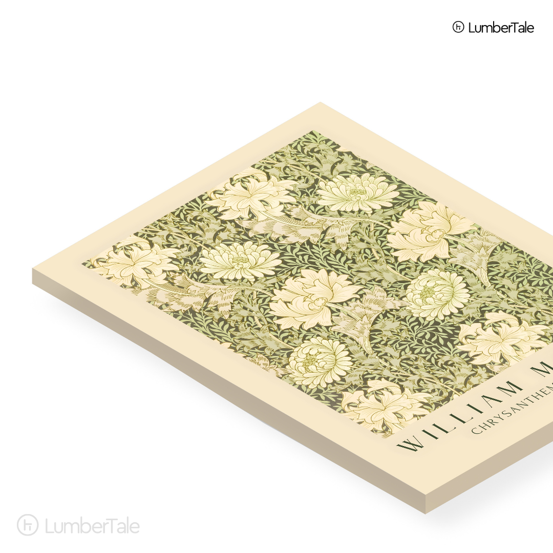 William Morris Chrysanthemum – Stretched Canvas