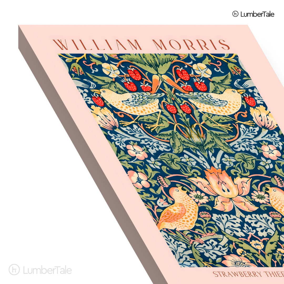 William Morris Strawberry Thief – Stretched Canvas