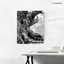 Twisted Roots & Midnight Whispers - Monochrome Tree Drama - Stretched Canvas For Moody Corners, Thoughtful Walls, and Earthy Aesthetes