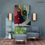 Stairways & Strange Moons - A Surrealist Stroll - Stretched Canvas For Art-Obsessed Corners, Gallery Walls, and Cosmic Daydreamers