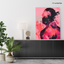 What the Heart Can’t Say – Abstract Emotion in Crimson & Charcoal – Stretched Canvas for Contemporary Homes, Art-Led Interiors & Emotional Minimalism