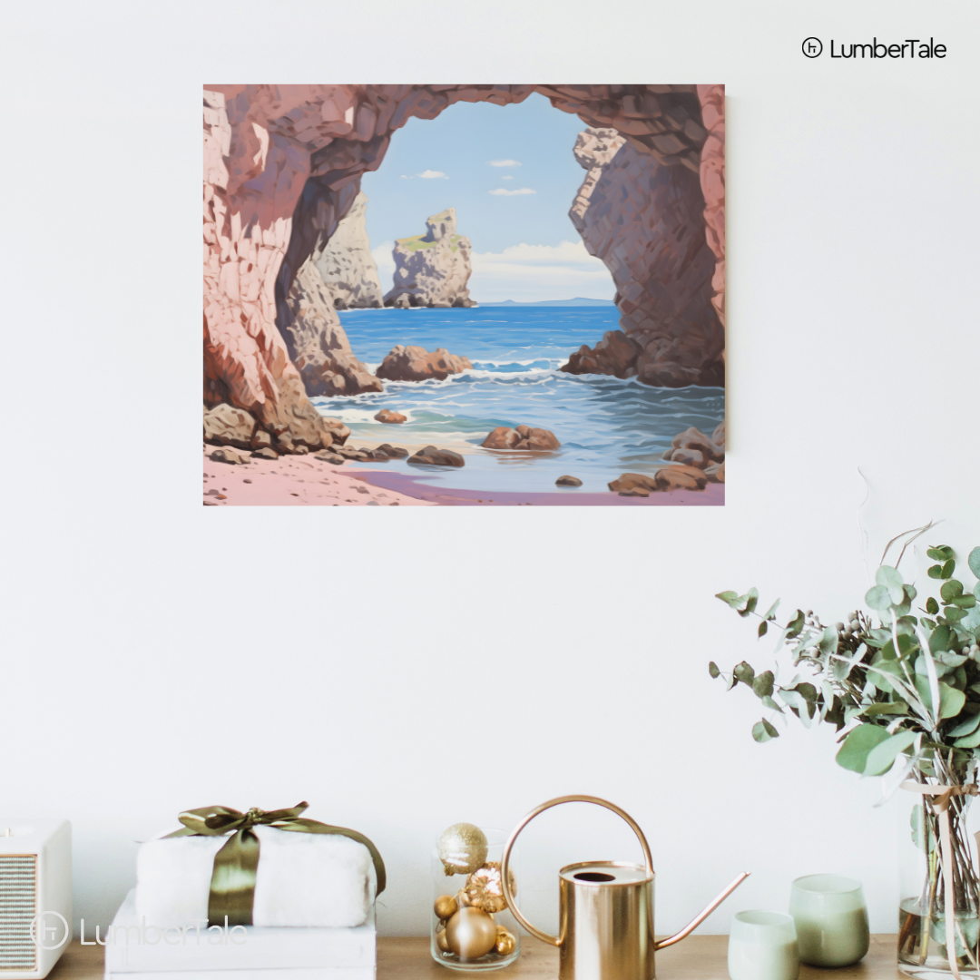 Peek-a-Blue – Secret Cove Chronicles – Ocean Arch Canvas for Calm Corners