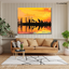 Birds of a Golden Feather – Sunset Gossip on Stretched Canvas