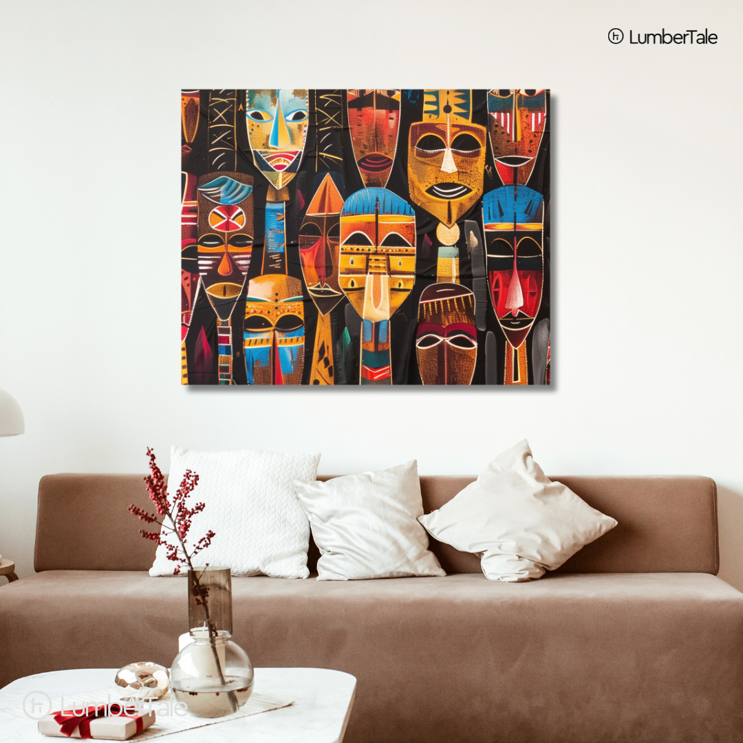 The Masked Moodboard – Tribal Realness on a Stretched Canvas