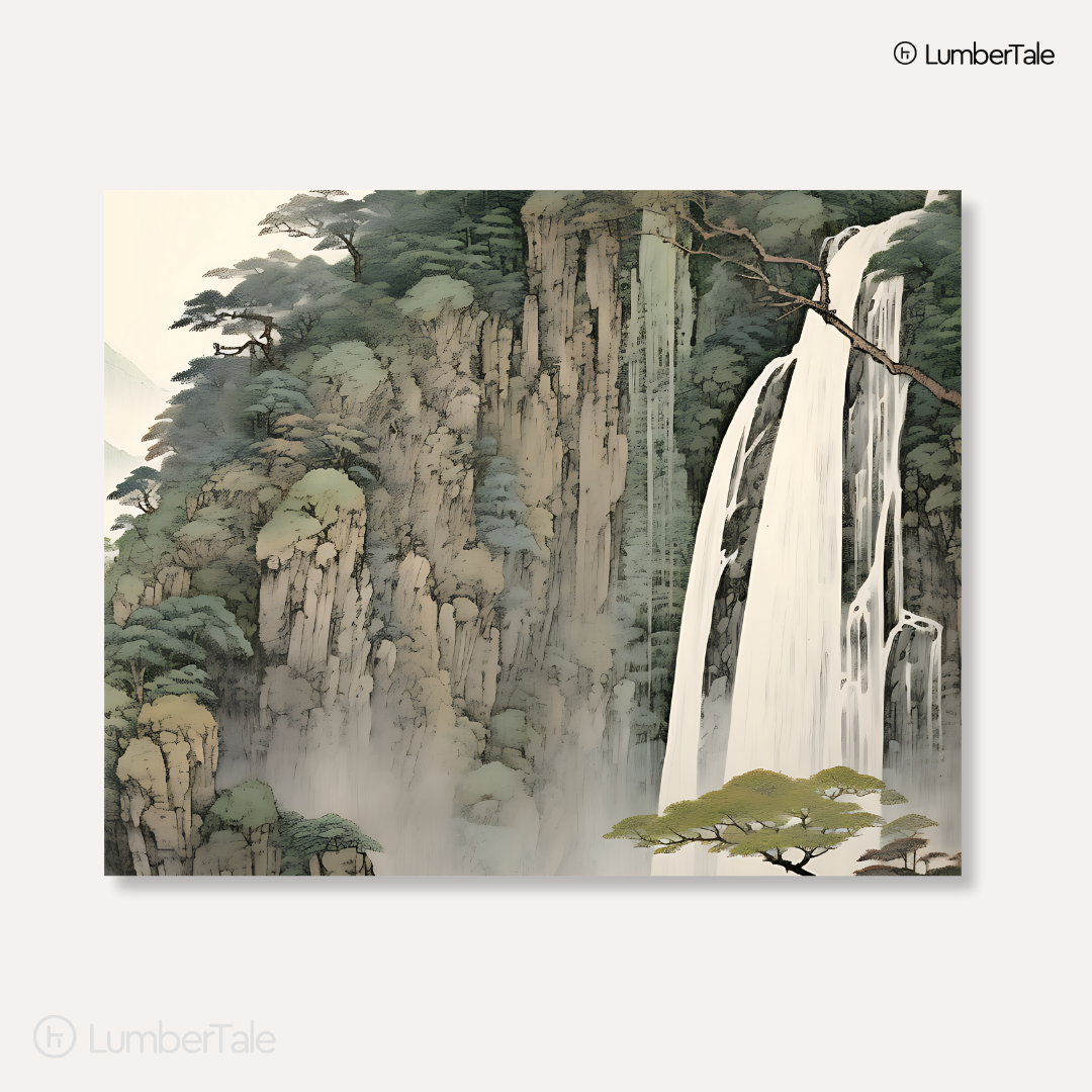 Mist Me Not – Waterfall Majesty on Stretched Canvas