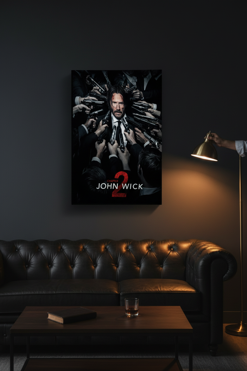 John Wick Chapter 2 Room Mockup 2:3 with Hand