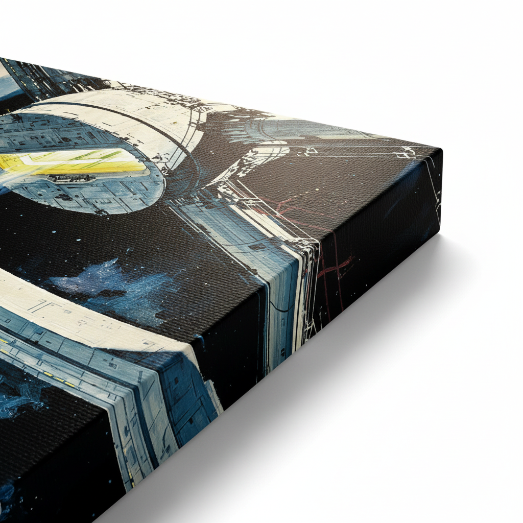 2001 Space Odyssey Canvas Upper Right Corner Close-Up