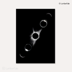 Black Solar Eclipse Classic Stretched Frame Wall Hanging For Home Decor
