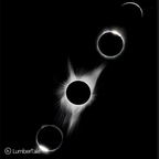 Black Solar Eclipse Classic Stretched Frame Wall Hanging For Home Decor