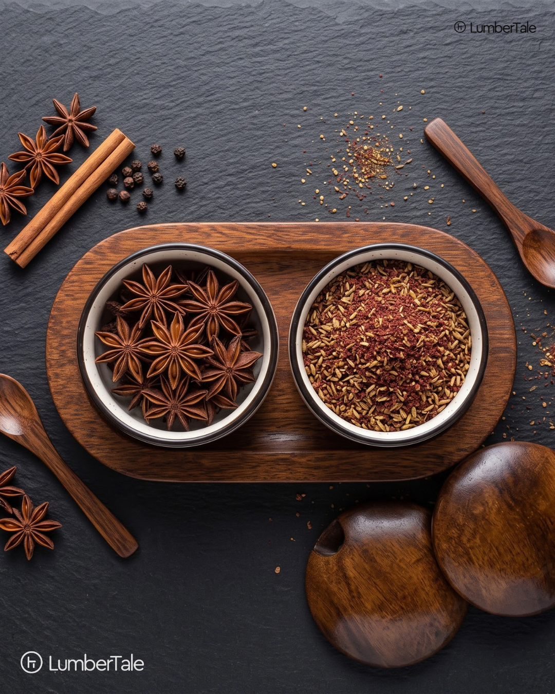 The Condiment Bowls with Tray