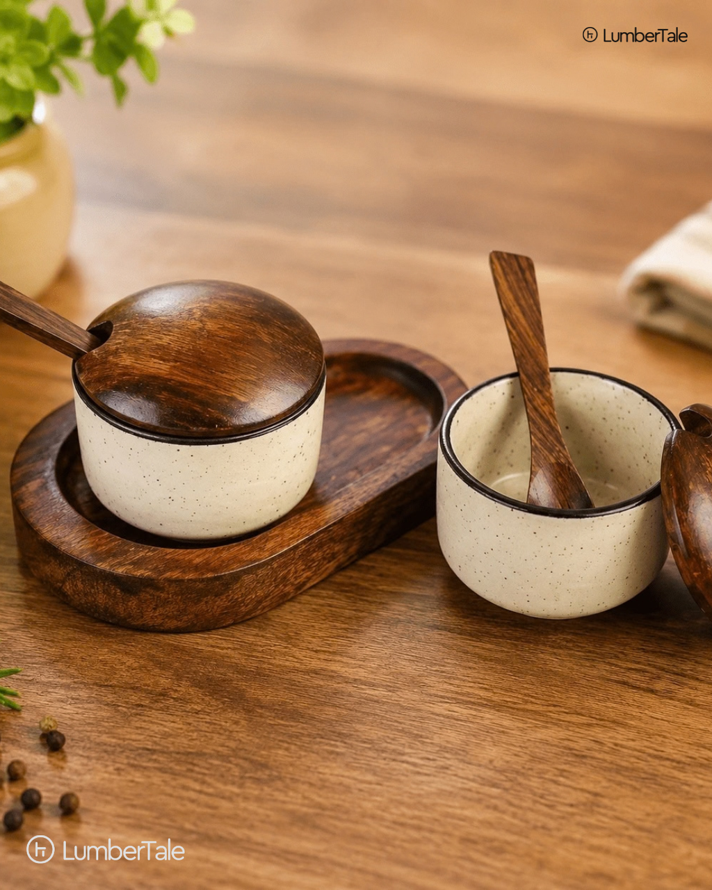 The Condiment Bowls with Tray