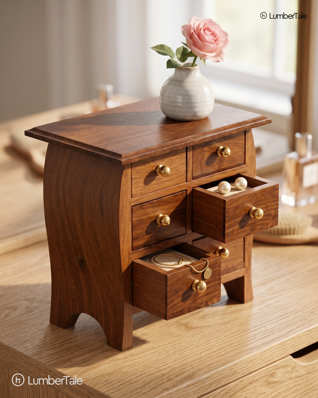 Little Wooden Jewellery Drawer