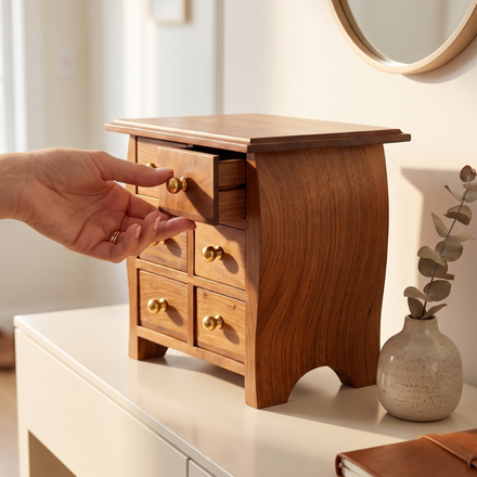 Little Wooden Jewellery Drawer