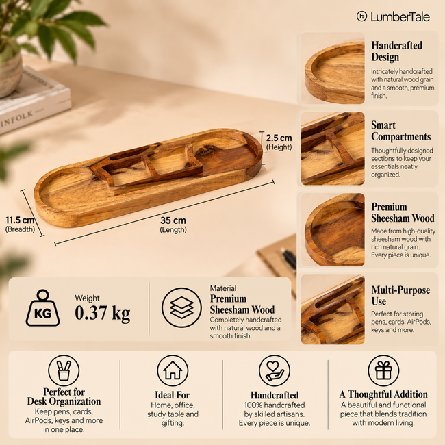 The Everyday Royal — Desk Organizer Tray Main Image