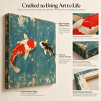 Koi Before Bros – Zen Flirtation on Canvas for Balanced Souls