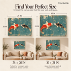 Koi Before Bros – Zen Flirtation on Canvas for Balanced Souls