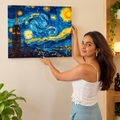 Starry Nights & City Lights – Van Gogh Hits NYC – Stretched Canvas for Dreamers, Creators & Skyline Addicts