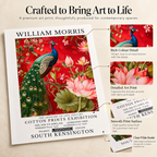 William Morris Peacock & Lotus – Stretched Canvas
