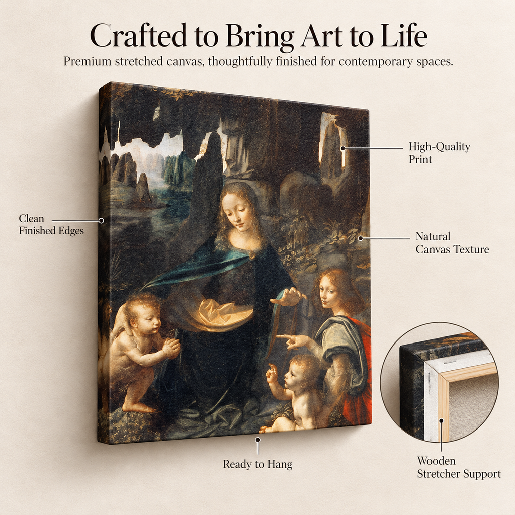 Holy But Make It Renaissance Chic - Da Vinci Drama - Stretched Canvas For Reading Nooks Coffee Walls Dramatic Corners