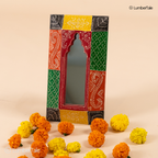 Royal Reflection – Hand-Painted Decorative Wooden Mirror