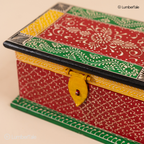 Hand-Painted Wooden Tabletop Sandook – Royal Keepsake Box