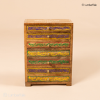 Hand-Painted Wooden 7-Chest Drawer – Tabletop Organizer for Jewelry & Essentials