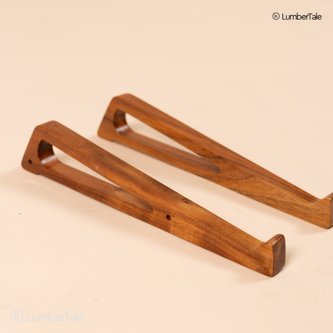The WorkLift – Sheesham Wood Laptop Stand Main Image