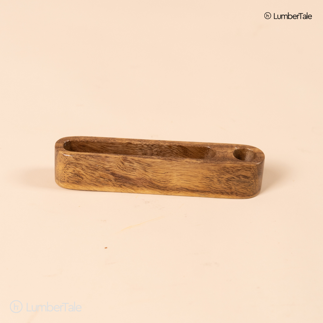 The SleekMate – Wooden Pen & Card Holder