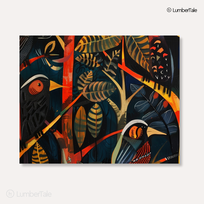 Peep Show in the Canopy – Tropical Secrets on Stretched Canvas Main Image