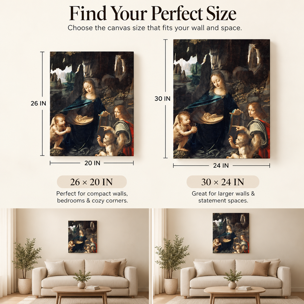 Holy But Make It Renaissance Chic - Da Vinci Drama - Stretched Canvas For Reading Nooks Coffee Walls Dramatic Corners