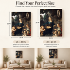 Holy But Make It Renaissance Chic - Da Vinci Drama - Stretched Canvas For Reading Nooks Coffee Walls Dramatic Corners
