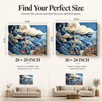 Sky’s the Limit – Papercraft City on Stretched Canvas