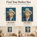 Mad Hatter Mood - Van Gogh Vibes - Stretched Canvas For Artsy Walls Studios Book Corners Conversation Starters
