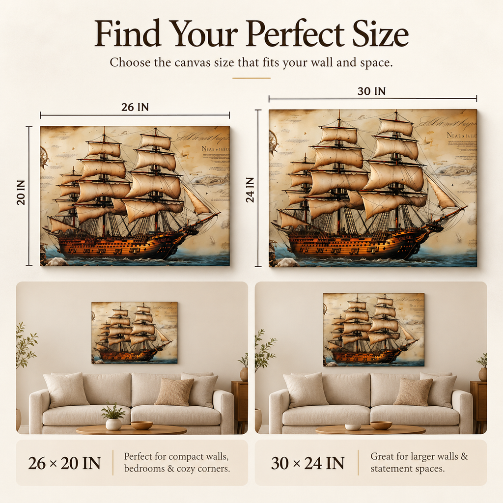 Sail Goals – Tall Ship Takeover on Stretched Canvas