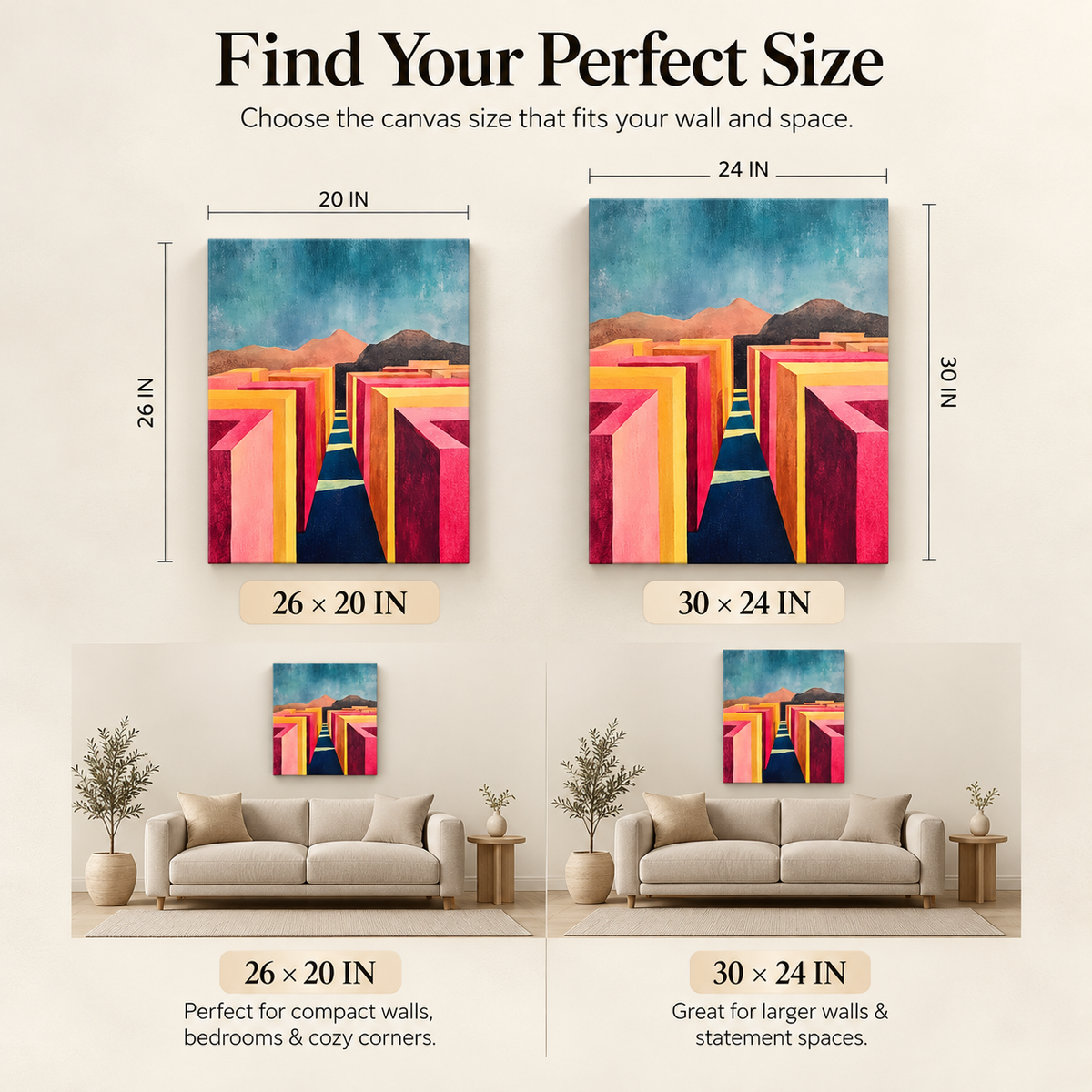 Less Clutter, More Impact – Stretched Canvas