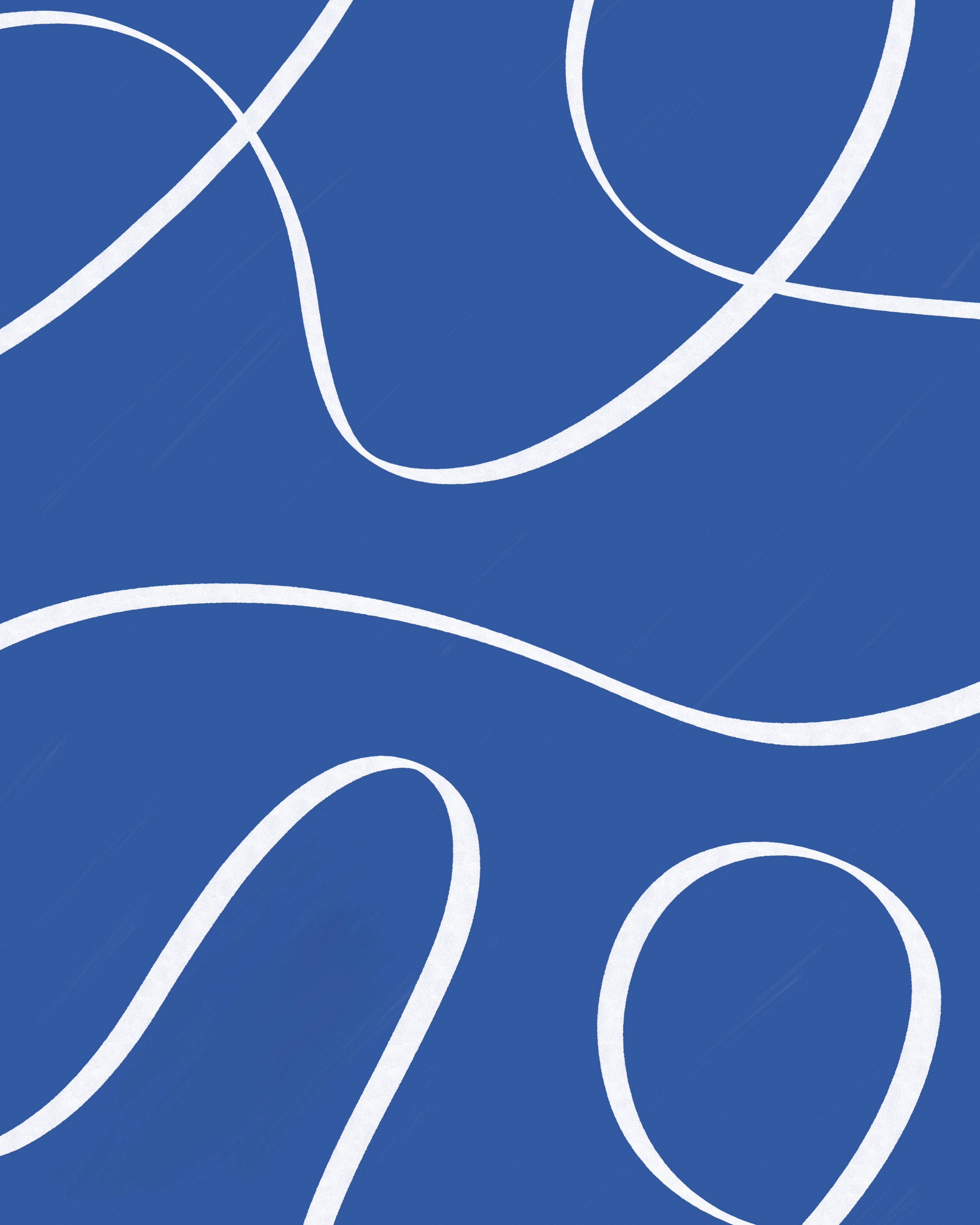 Minimalist Abstract Line Art Canvas - Stretched Canvas