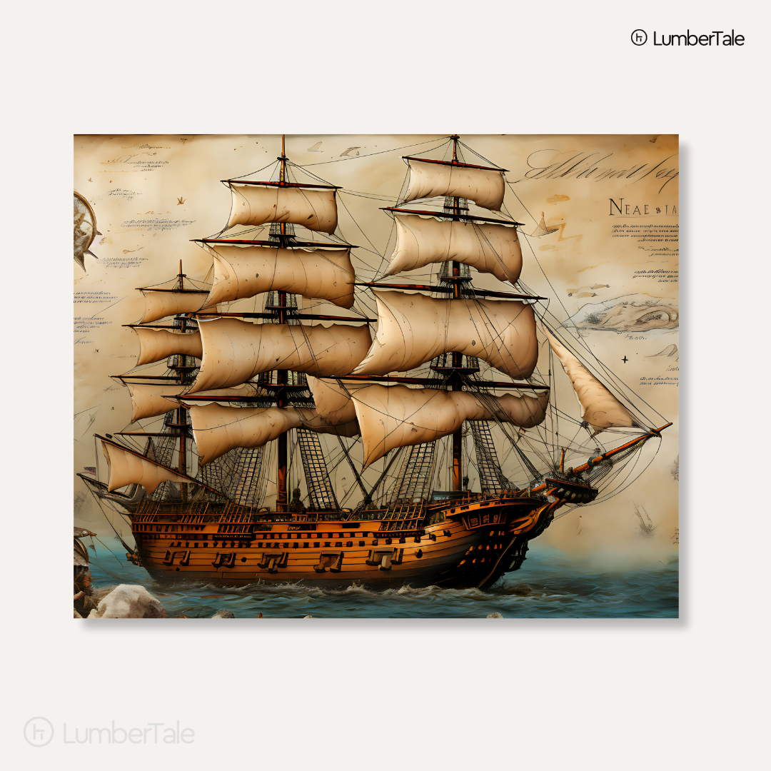 Sail Goals – Tall Ship Takeover on Stretched Canvas