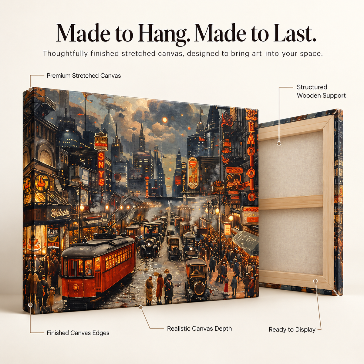 Smoke & Glamour – Jazz Age Jams – Retro NYC Canvas for Urban Nostalgia