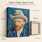 Mad Hatter Mood - Van Gogh Vibes - Stretched Canvas For Artsy Walls Studios Book Corners Conversation Starters