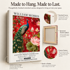 William Morris Peacock & Lotus – Stretched Canvas