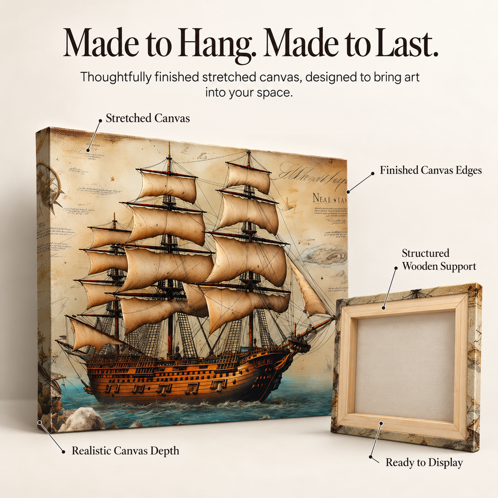 Sail Goals – Tall Ship Takeover on Stretched Canvas
