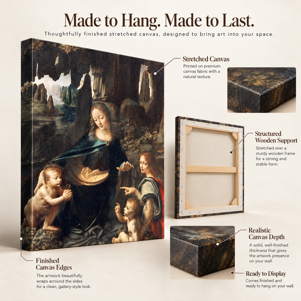 Holy But Make It Renaissance Chic - Da Vinci Drama - Stretched Canvas For Reading Nooks Coffee Walls Dramatic Corners