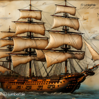 Sail Goals – Tall Ship Takeover on Stretched Canvas