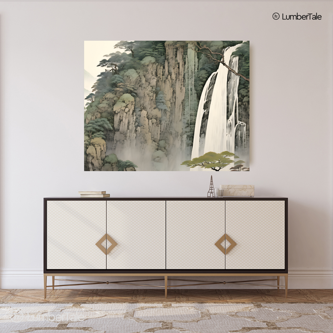 Mist Me Not – Waterfall Majesty on Stretched Canvas