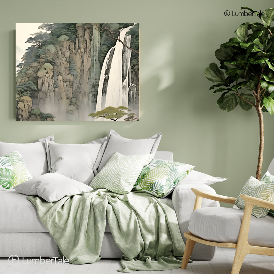 Mist Me Not – Waterfall Majesty on Stretched Canvas